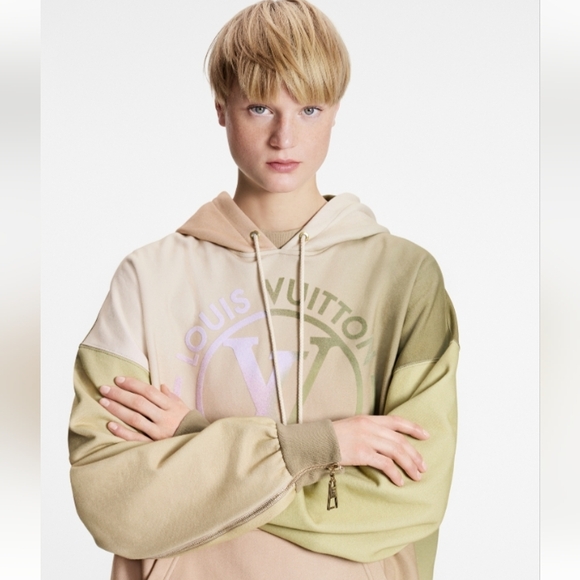 Authentic Gradient Fleece Jersey Louis Vuitton Circle Hoodie - Picture 8 of 8